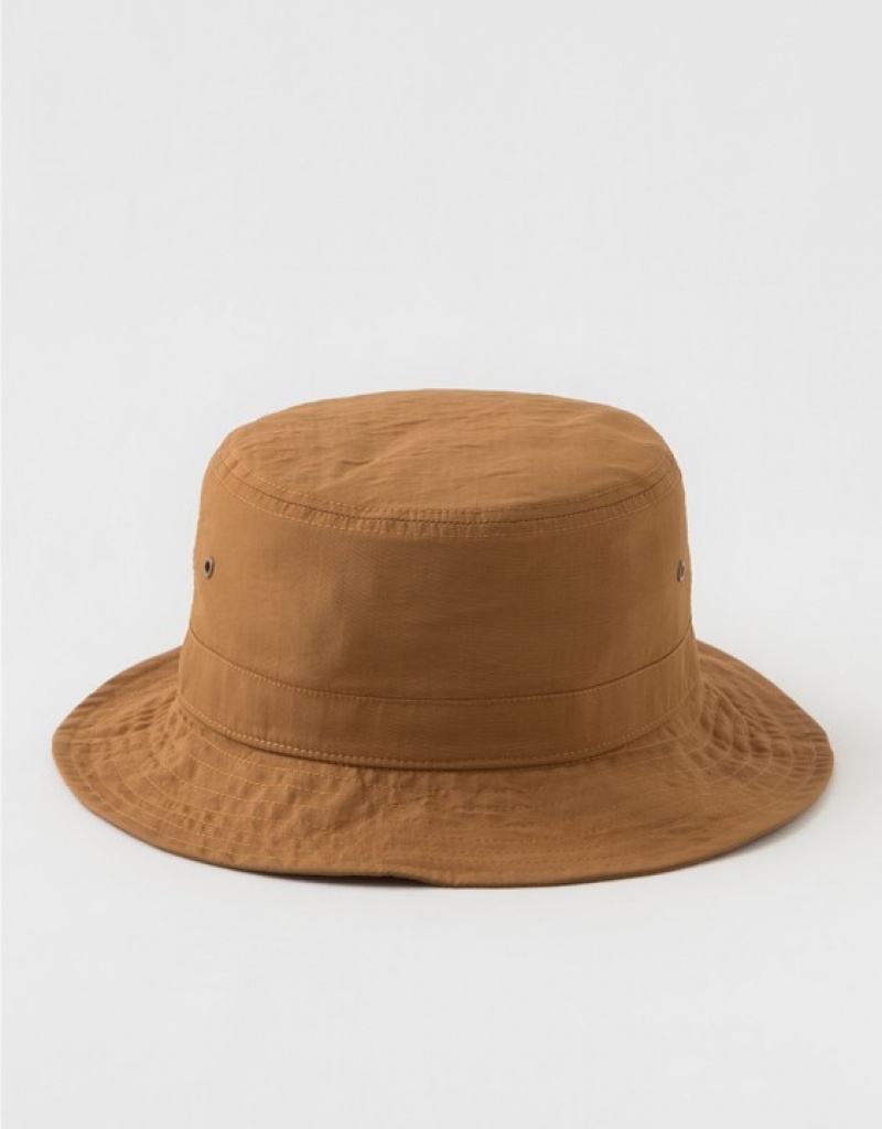 Aerie OFFLINE By Nylon Bucket Hats Brown | ZFE-840195