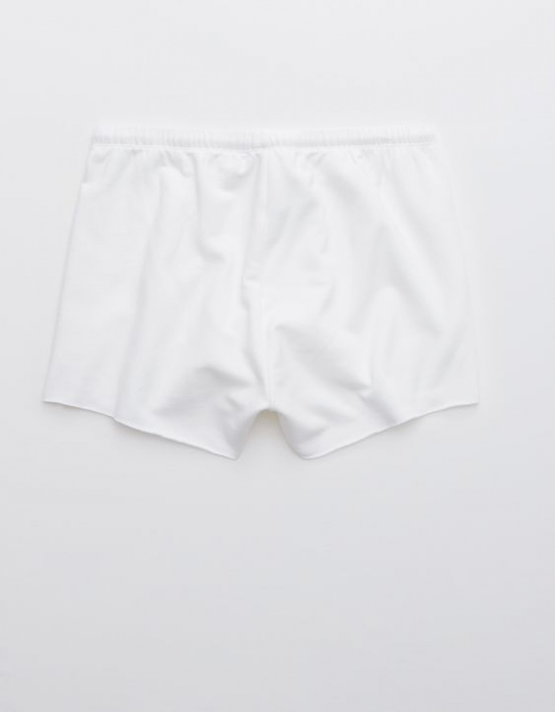 Aerie OFFLINE By OTT Fleece Shorts White | IVU-674351