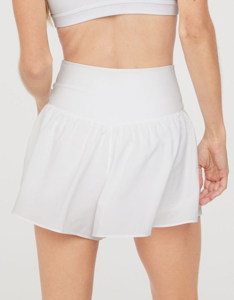 Aerie OFFLINE By Real Me Crossover Flowy Shorts White | TXP-689245