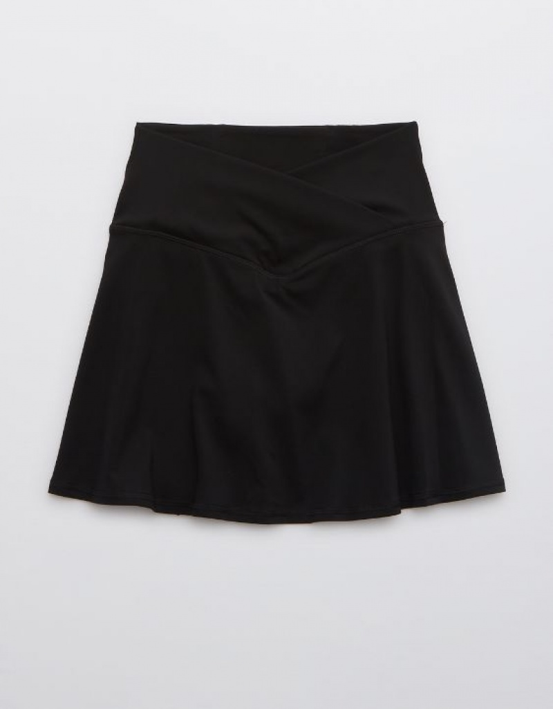 Aerie OFFLINE By Real Me Crossover Tennis Skirts Black | WHI-873615