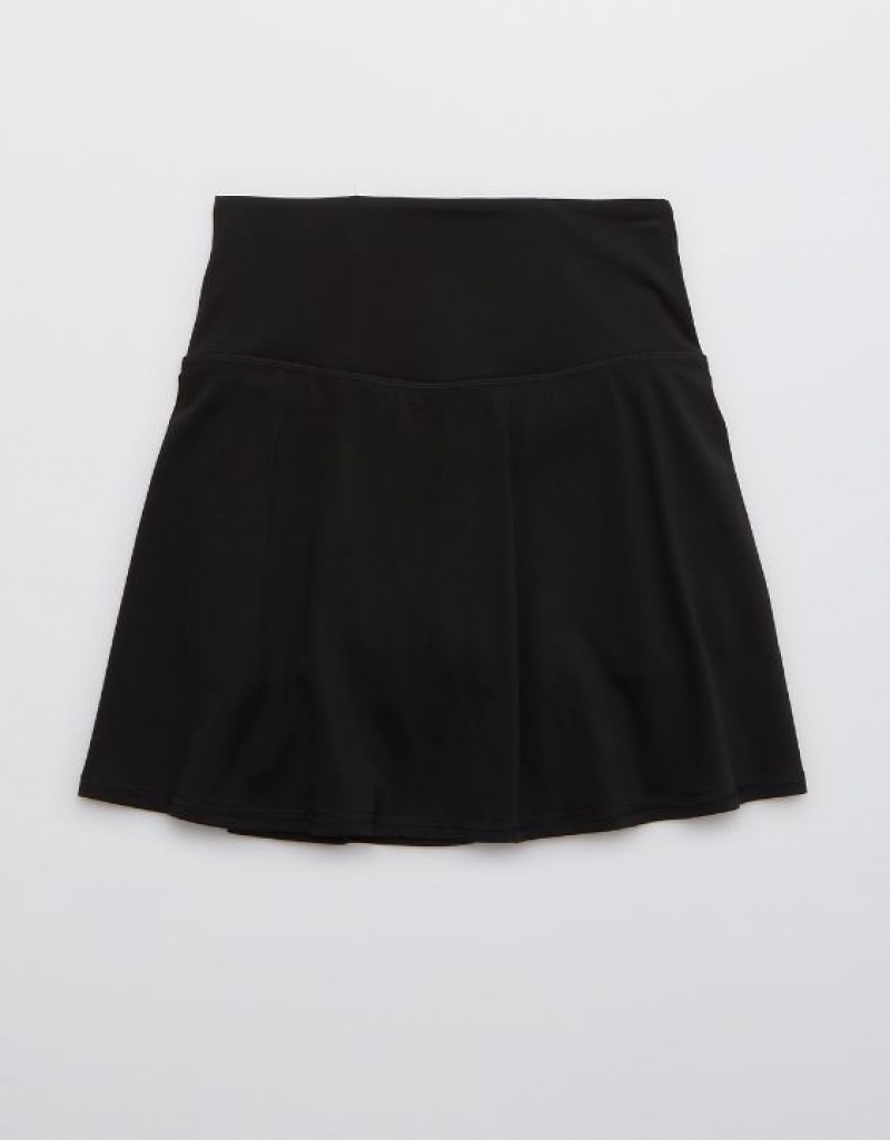 Aerie OFFLINE By Real Me Crossover Tennis Skirts Black | WHI-873615