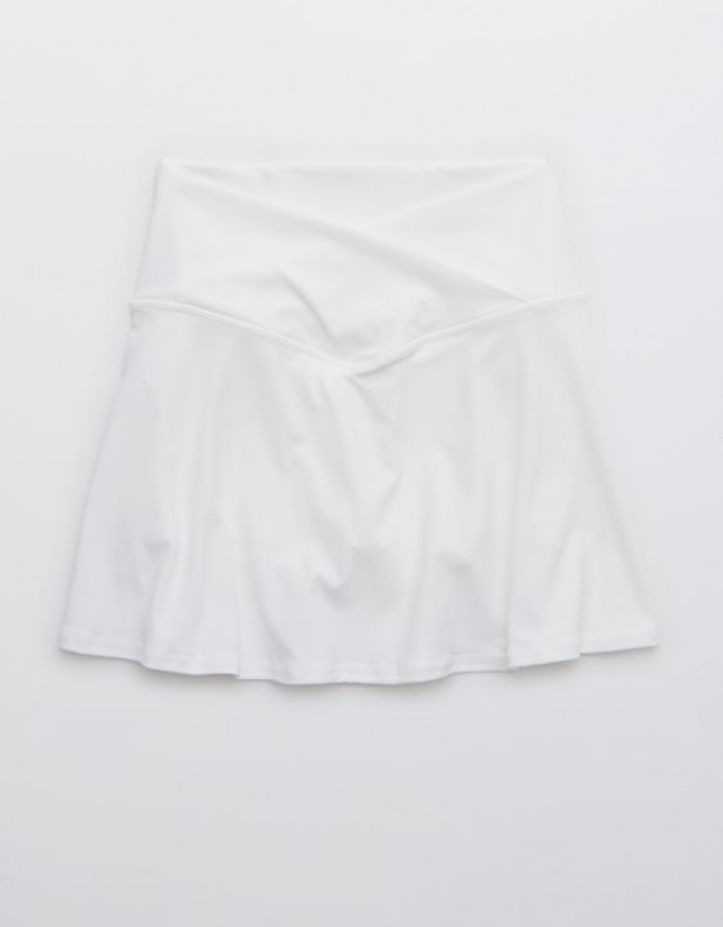 Aerie OFFLINE By Real Me Crossover Tennis Skirts White | RXL-243815