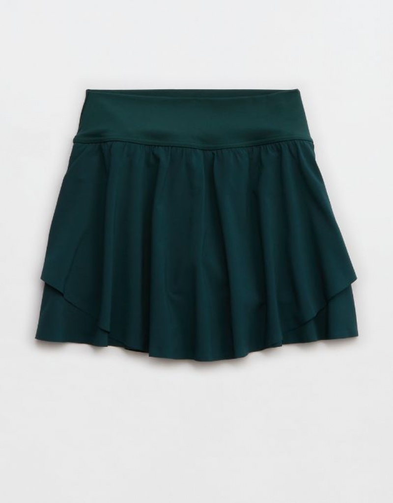 Aerie OFFLINE By Real Me Flowy Skirts Deep Green | WRY-623748