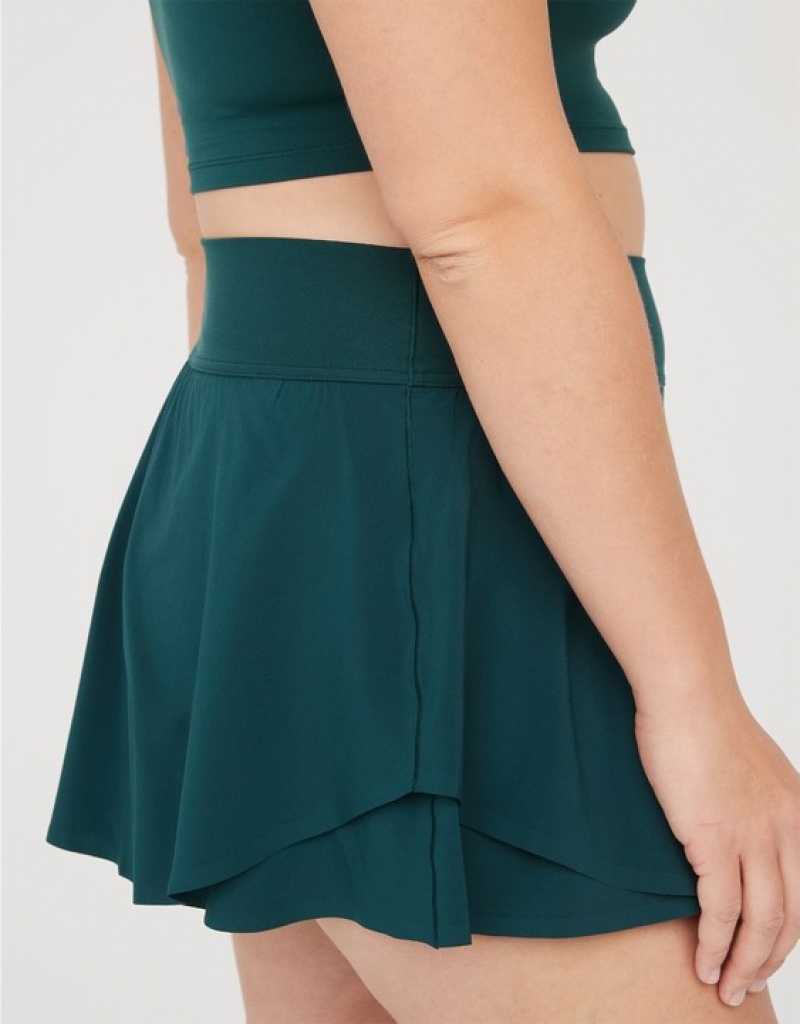 Aerie OFFLINE By Real Me Flowy Skirts Deep Green | WRY-623748