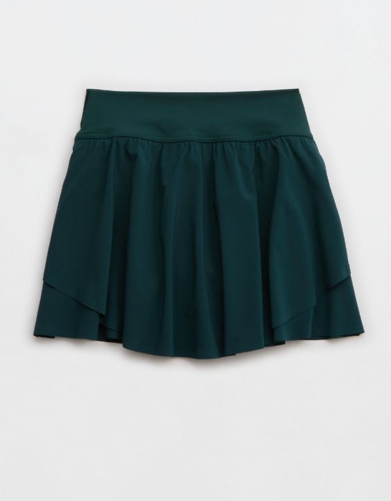 Aerie OFFLINE By Real Me Flowy Skirts Deep Green | WRY-623748