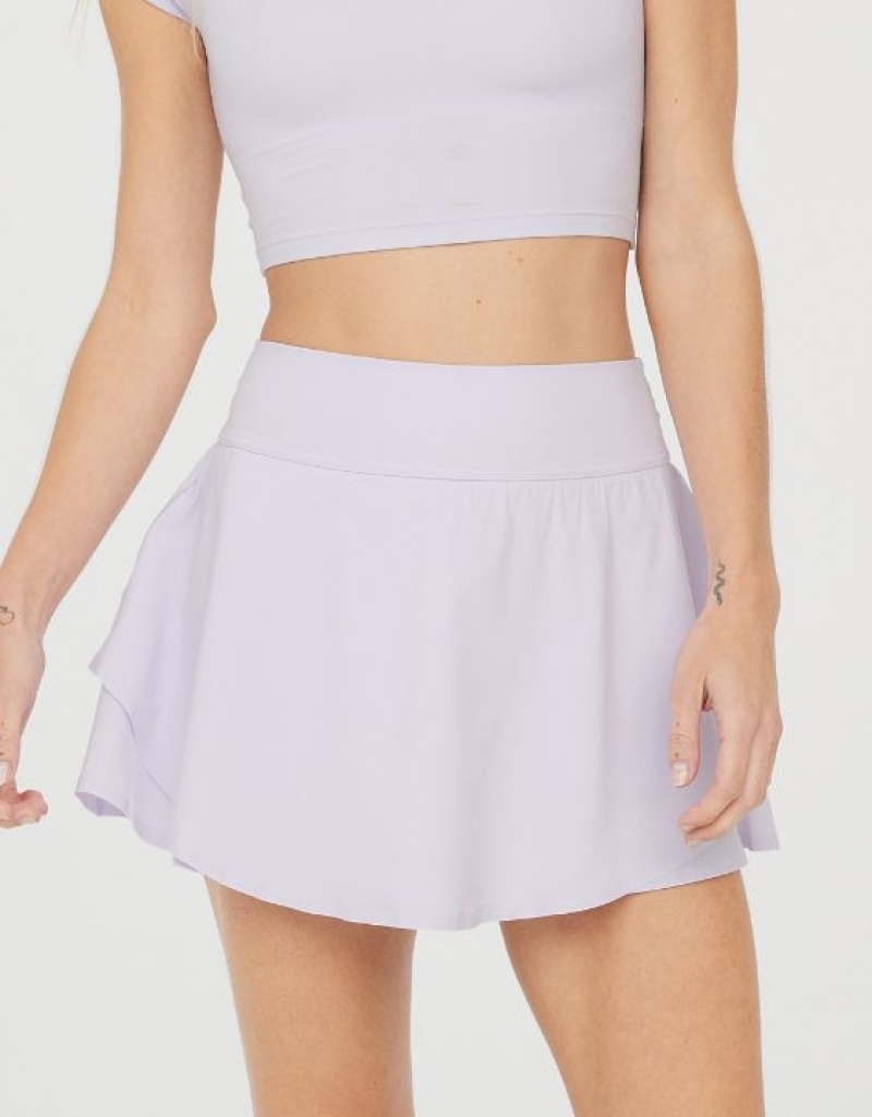 Aerie OFFLINE By Real Me Flowy Skirts Lavender | HRA-154803