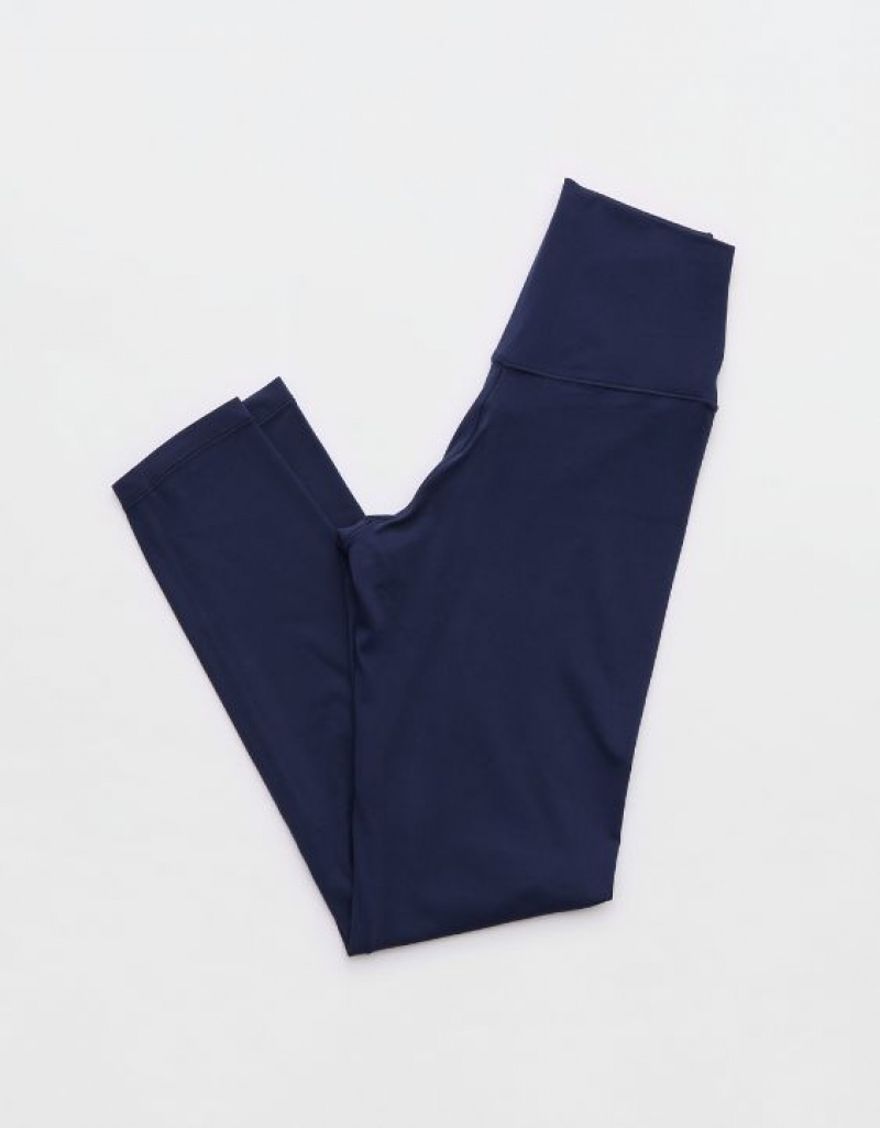 Aerie OFFLINE By Real Me High Waisted Crossover Leggings Royal / Navy | KFM-658207