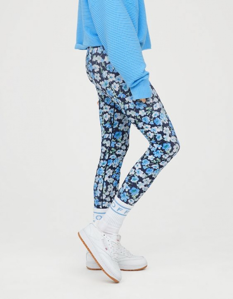 Aerie OFFLINE By Real Me High Waisted Leggings Blue | GKO-657123