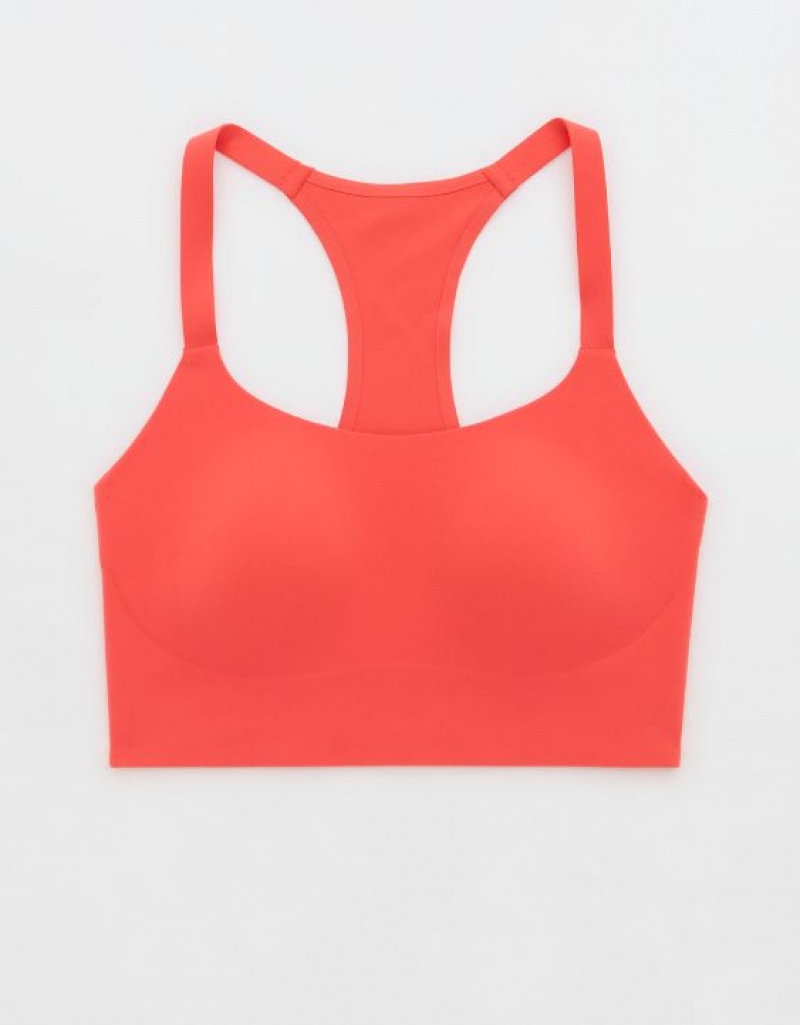 Aerie OFFLINE By Real Me Hold Up! Racerback Sports Bras Red | RJV-158624