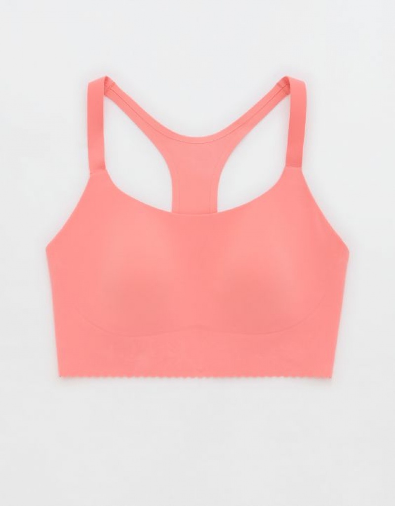 Aerie OFFLINE By Real Me Hold Up! Scallop Sports Bras Coral | SLT-185092