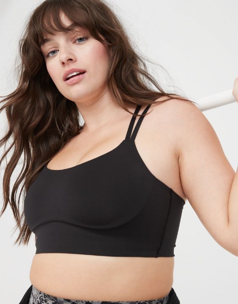 Aerie OFFLINE By Real Me Hold Up! Sports Bras Black | JFI-591647