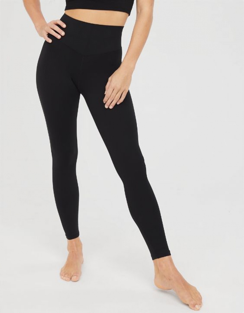 Aerie OFFLINE By Real Me XTRA Hold Up! Leggings Black | ARV-945238