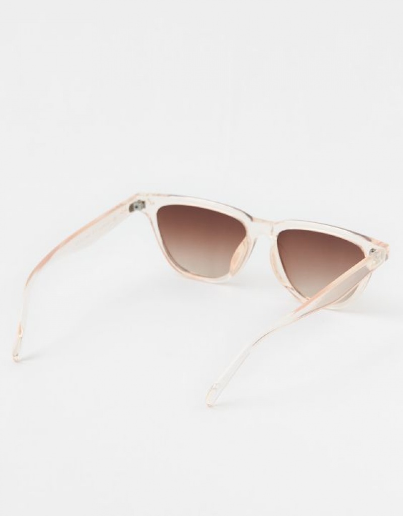 Aerie OFFLINE By Rectangle Sunglasses Pink | ODI-197346