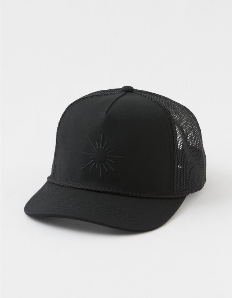 Aerie OFFLINE By Roped Trucker Hats Black | CLP-642709