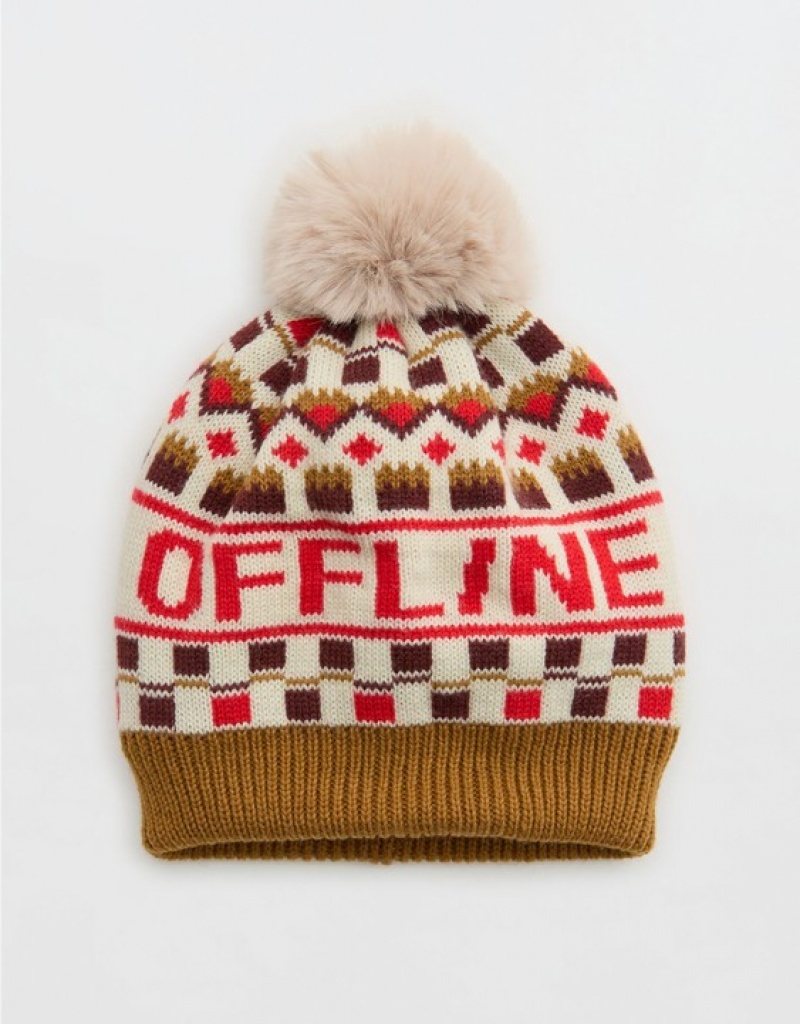 Aerie OFFLINE By Ski Beanie Dark Red | SEB-120569