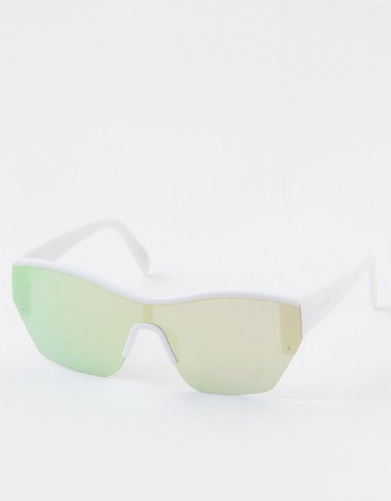 Aerie OFFLINE By SportStar Polarized Sunglasses White | EUD-613890