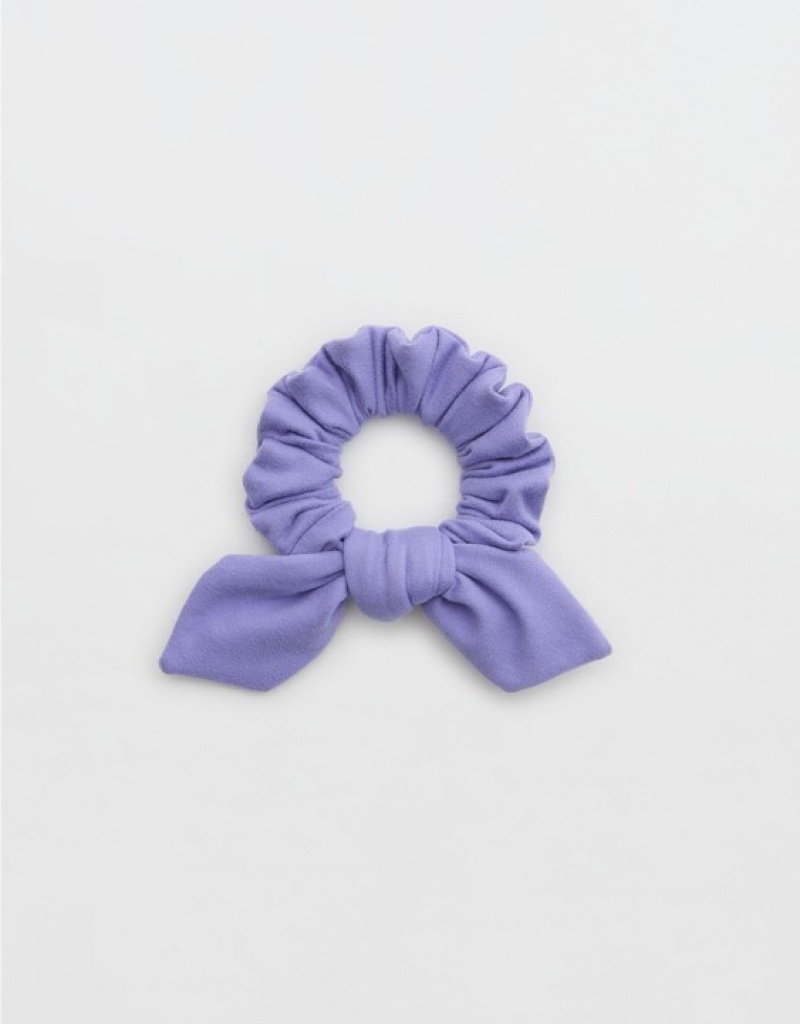 Aerie OFFLINE By The Hugger Bow Hair Accessories Purple | CDP-950837