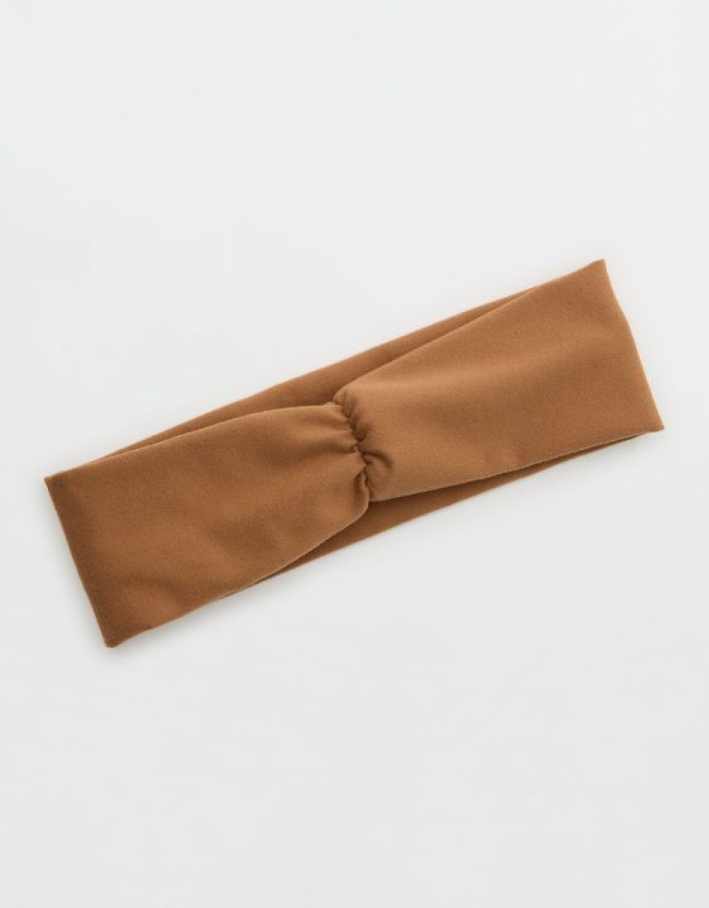 Aerie OFFLINE By The Hugger Cinch Hair Accessories Brown | DNS-096238