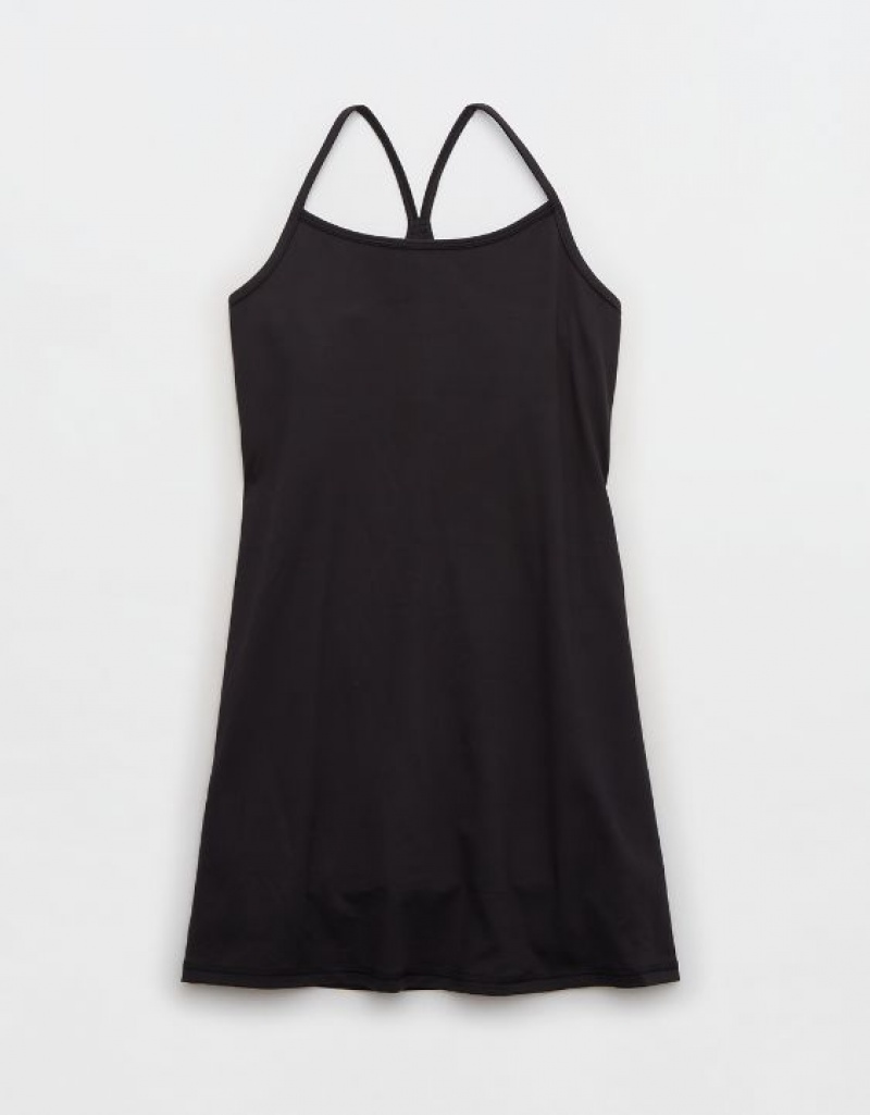 Aerie OFFLINE By The Hugger Dress Black | YDA-563948