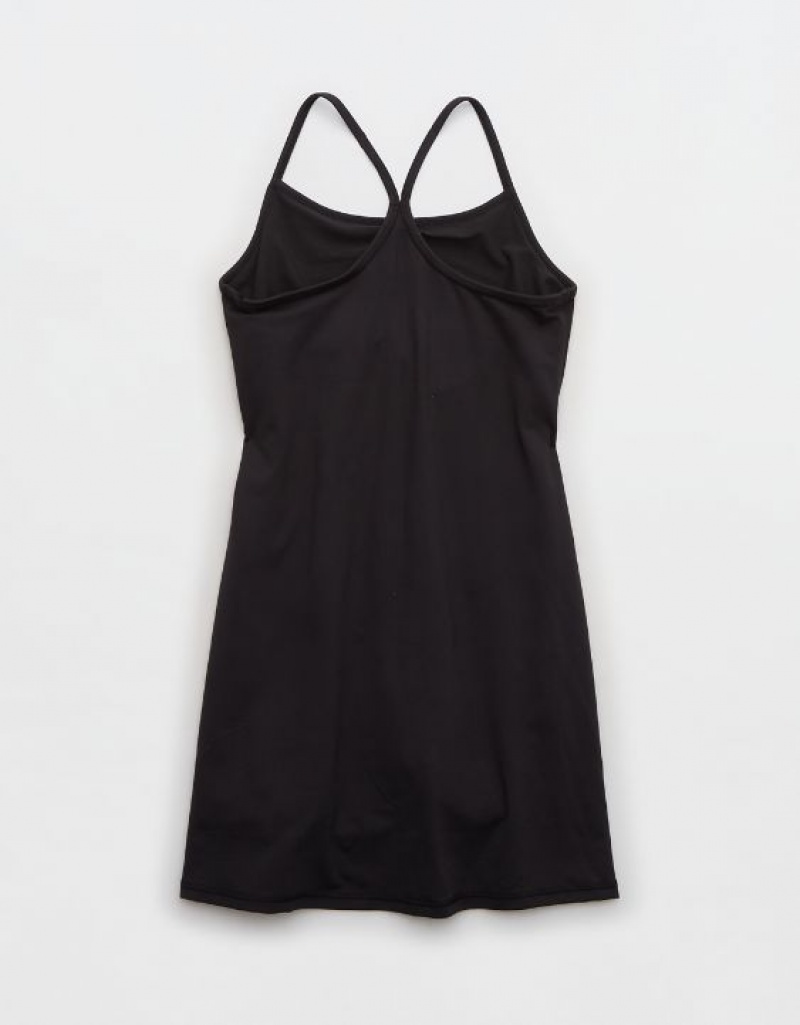 Aerie OFFLINE By The Hugger Dress Black | YDA-563948