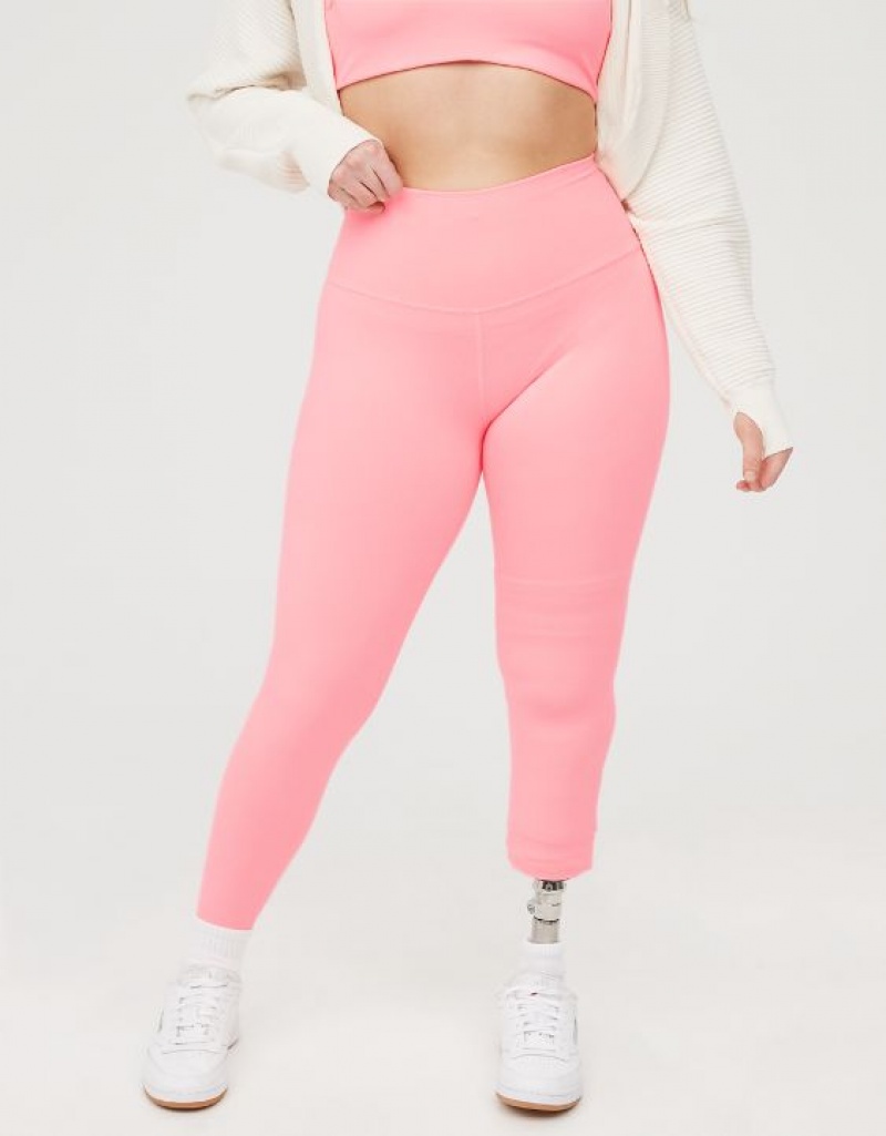 Aerie OFFLINE By The Hugger High Waisted Leggings Pink | TAY-689347