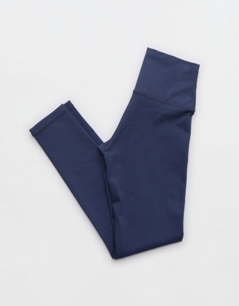 Aerie OFFLINE By The Hugger High Waisted Leggings Blue | PUN-634208