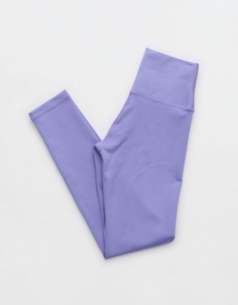 Aerie OFFLINE By The Hugger High Waisted Leggings Purple | HVG-596431