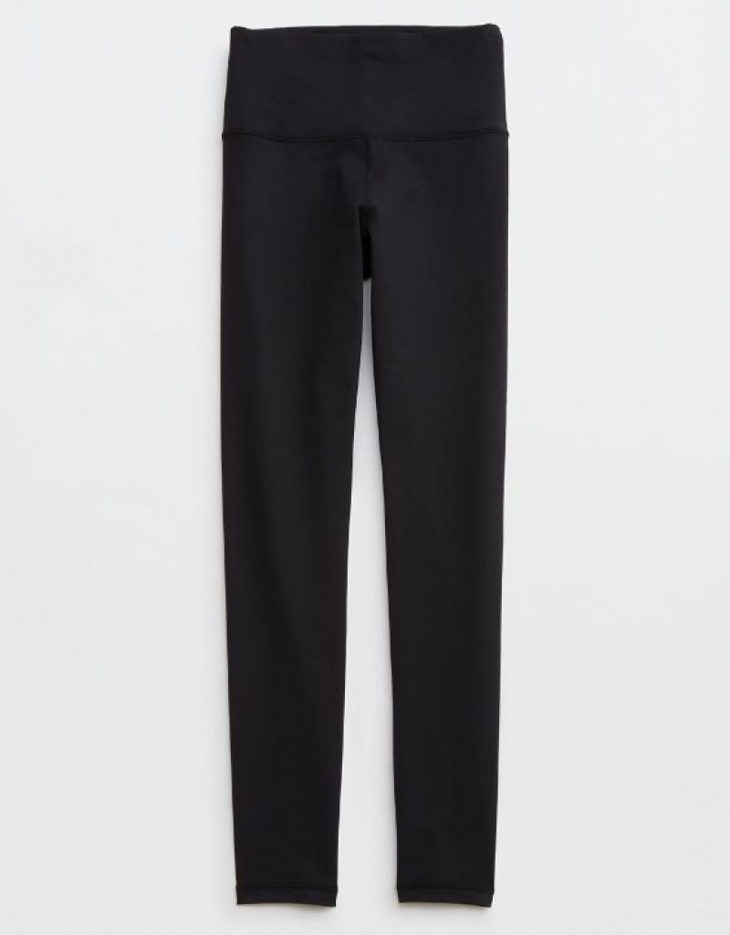 Aerie OFFLINE By The Hugger High Waisted Leggings Black | ZFP-816932