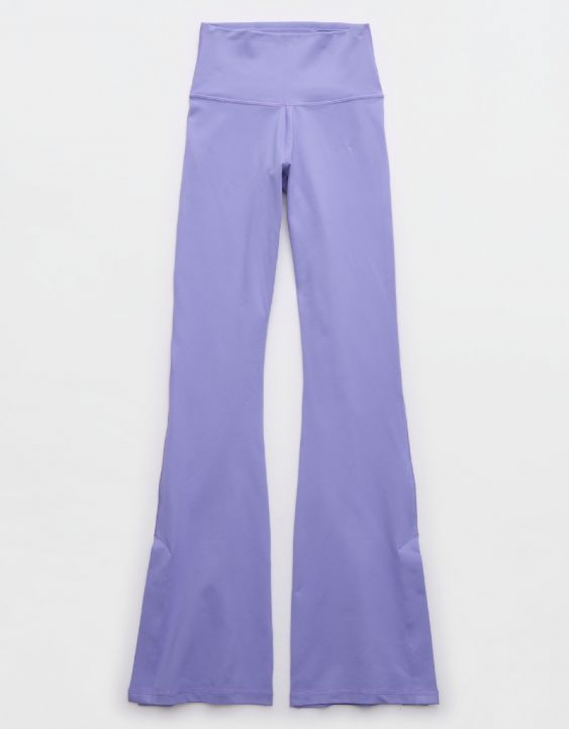 Aerie OFFLINE By The Hugger Split-Hemcut Leggings Purple | BZP-581430