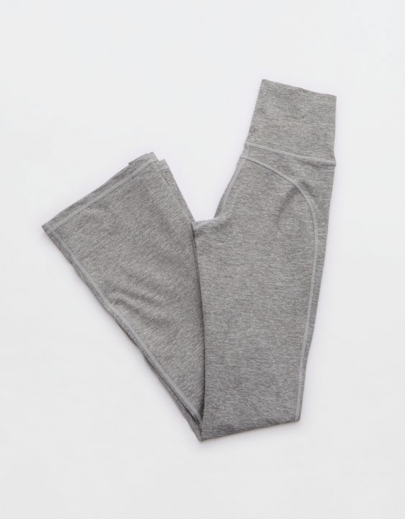 Aerie OFFLINE By The Hugger Split-Hemcut Leggings Grey | OMQ-047291