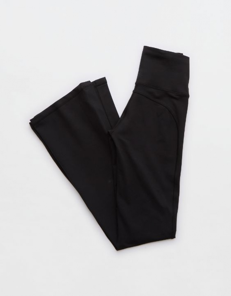 Aerie OFFLINE By The Hugger Split-Hemcut Leggings Black | EQO-497816