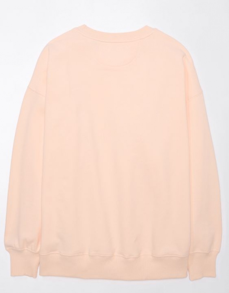 Aerie Oversized Maine Graphic Sweatshirts Pink | TSA-267940