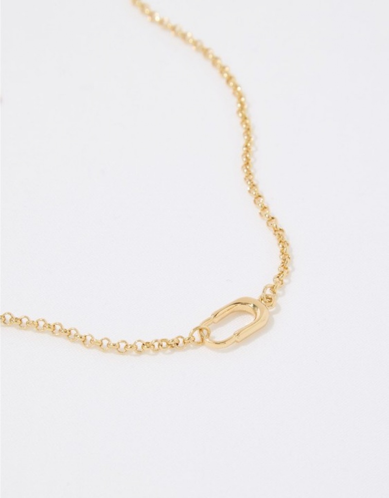 Aerie Paper Clip Jewelry Gold | JNI-251836