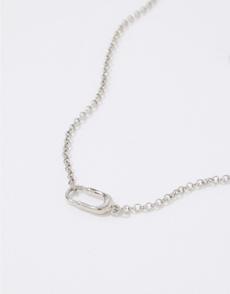 Aerie Paper Clip Jewelry Silver | HJF-046582