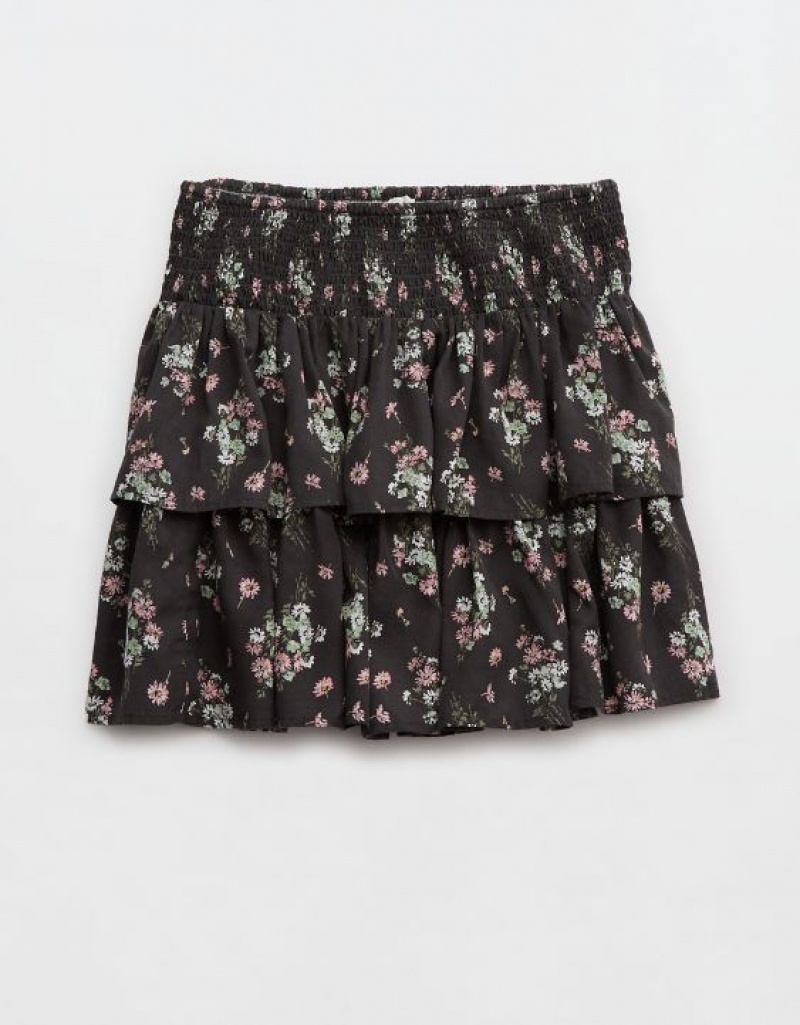 Aerie Ready-To-Ruffle Mini Skirts Grey | ZYW-879045