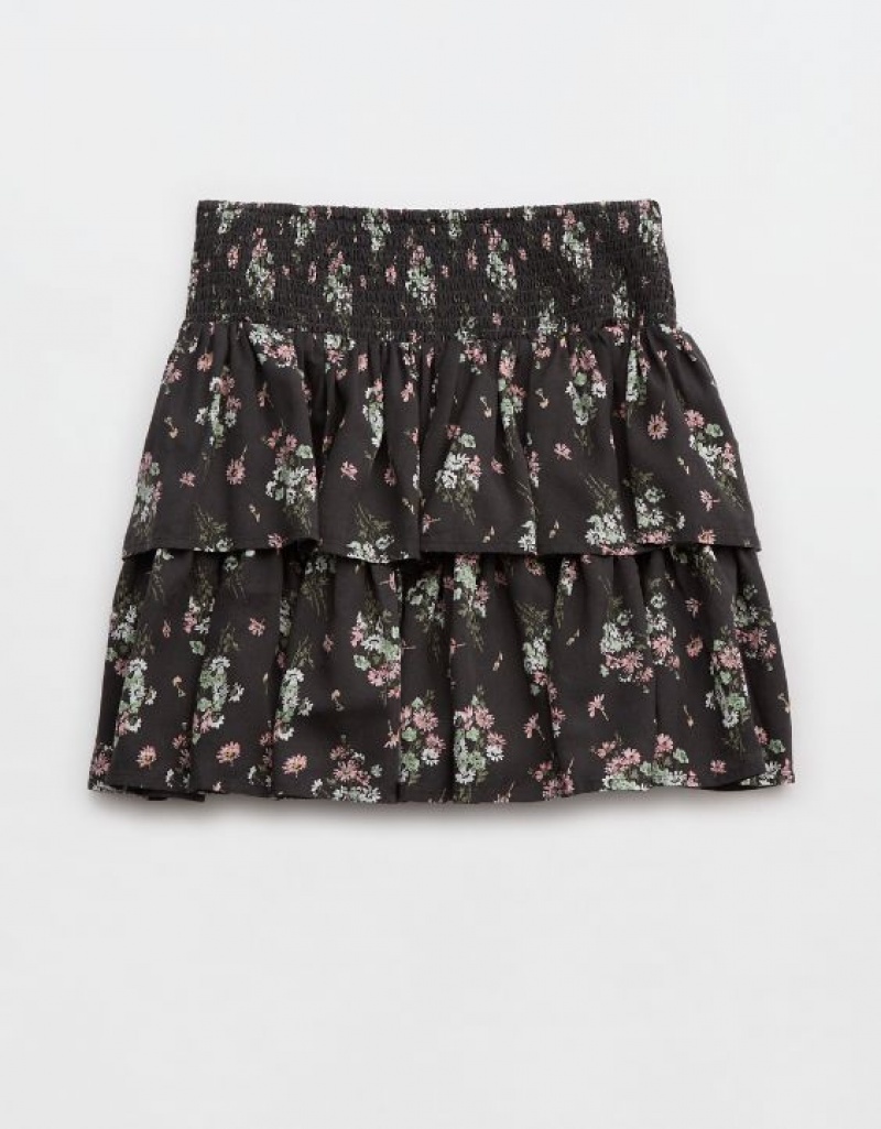 Aerie Ready-To-Ruffle Mini Skirts Grey | ZYW-879045