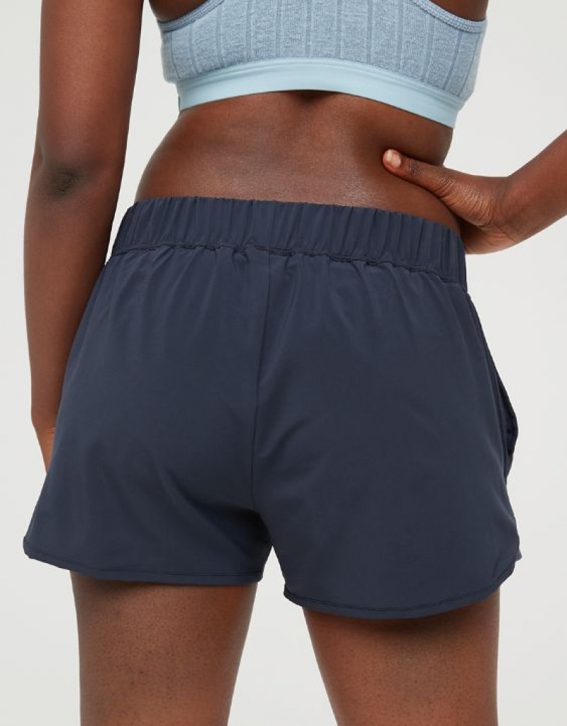 Aerie Real. Period.® Running Shorts Grey / Blue | CHF-206978