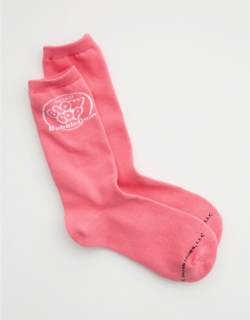 Aerie Real Soft® Crew Socks Pink | VCR-039475