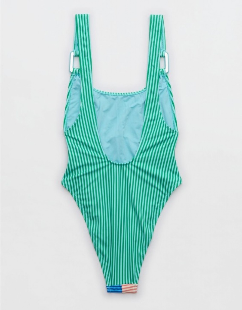 Aerie Ring Birthday Scoop One Piece Swimsuits Multicolor | MWL-647028