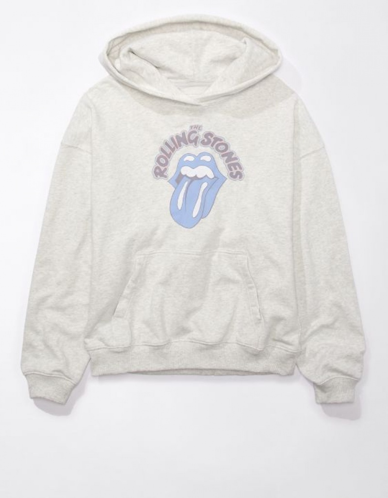 Aerie Rolling Stones Graphic Sweatshirts Grey | GWZ-917406