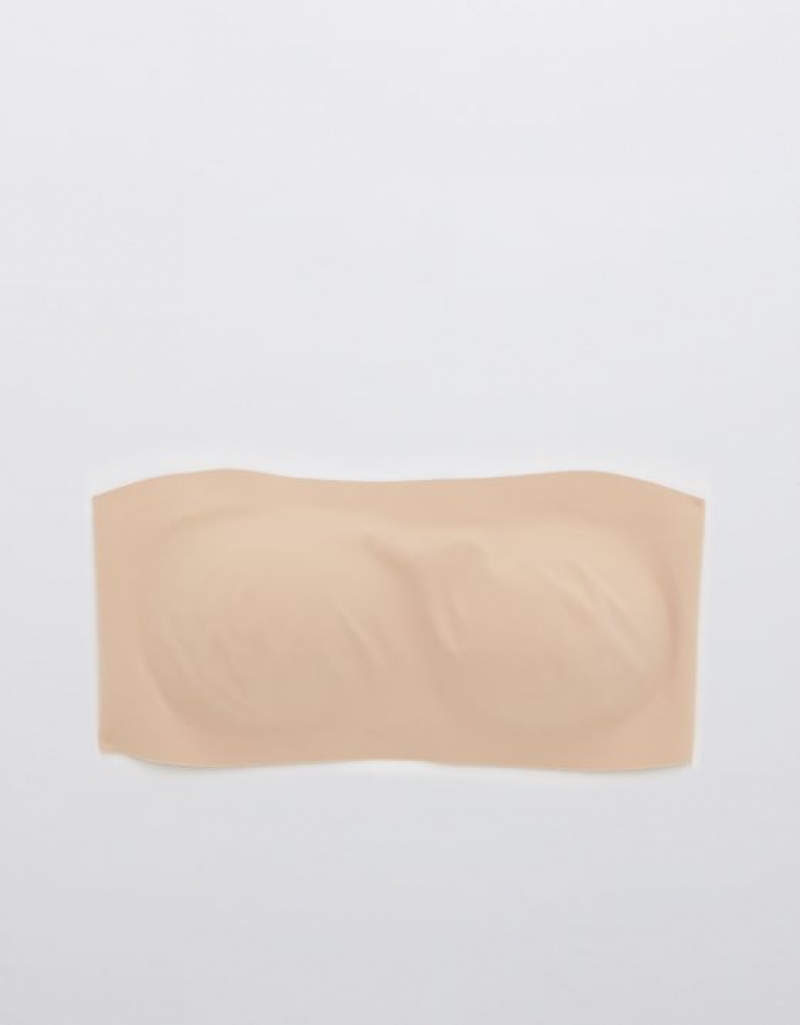 Aerie SMOOTHEZ Bandeaulette Bras Beige | DKG-248105