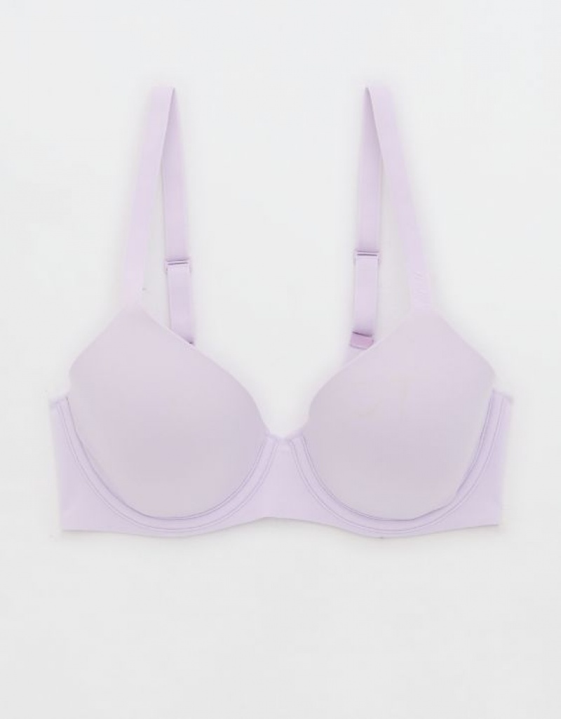 Aerie SMOOTHEZ Full Coverage Lightly Lined Bras Lavender | QJY-176408