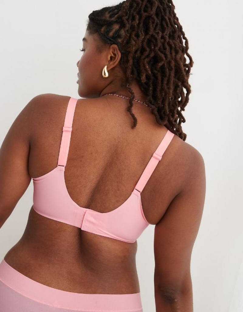 Aerie SMOOTHEZ Full Coverage Lightly Lined Bras Pink | DWI-032157