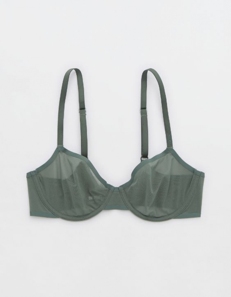 Aerie SMOOTHEZ Mesh Unlined Bras Royal | GPY-065132