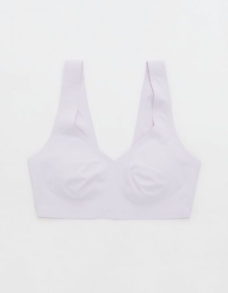 Aerie SMOOTHEZ Padded Sweetheartlette Bras Lavender | EUW-780293