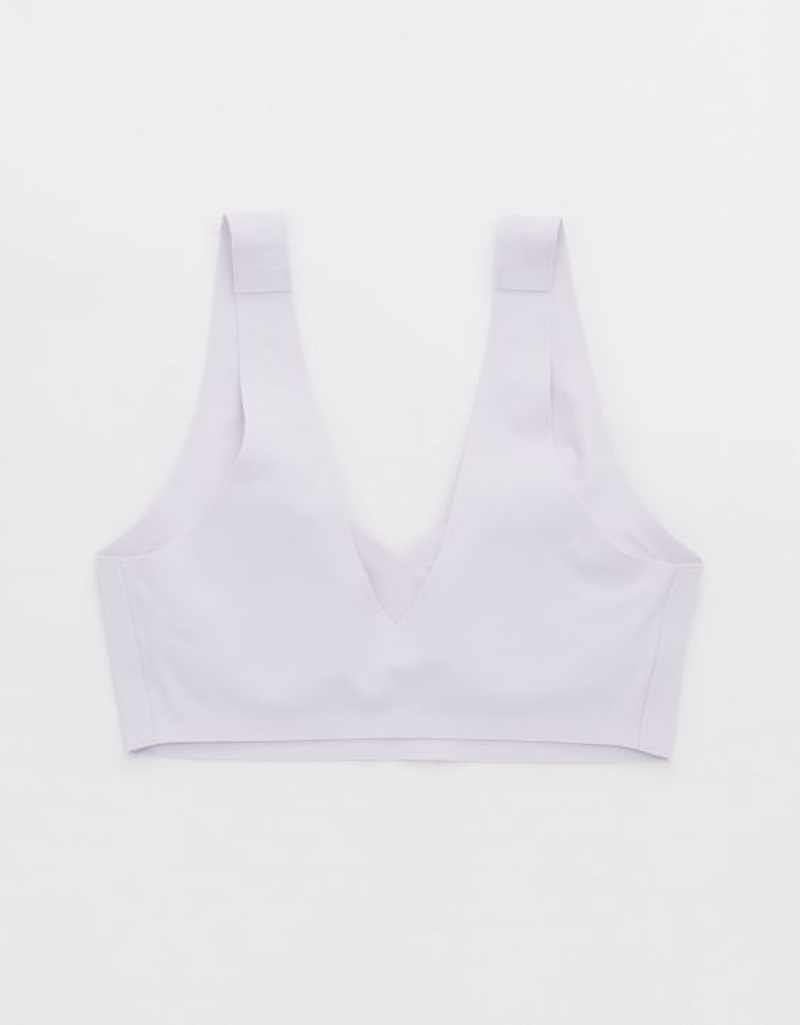 Aerie SMOOTHEZ Padded Sweetheartlette Bras Lavender | EUW-780293