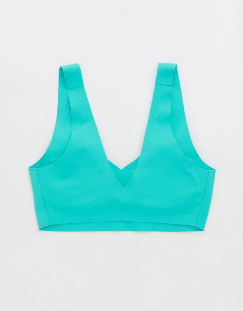 Aerie SMOOTHEZ Padded Sweetheartlette Bras Turquoise | ASB-156328