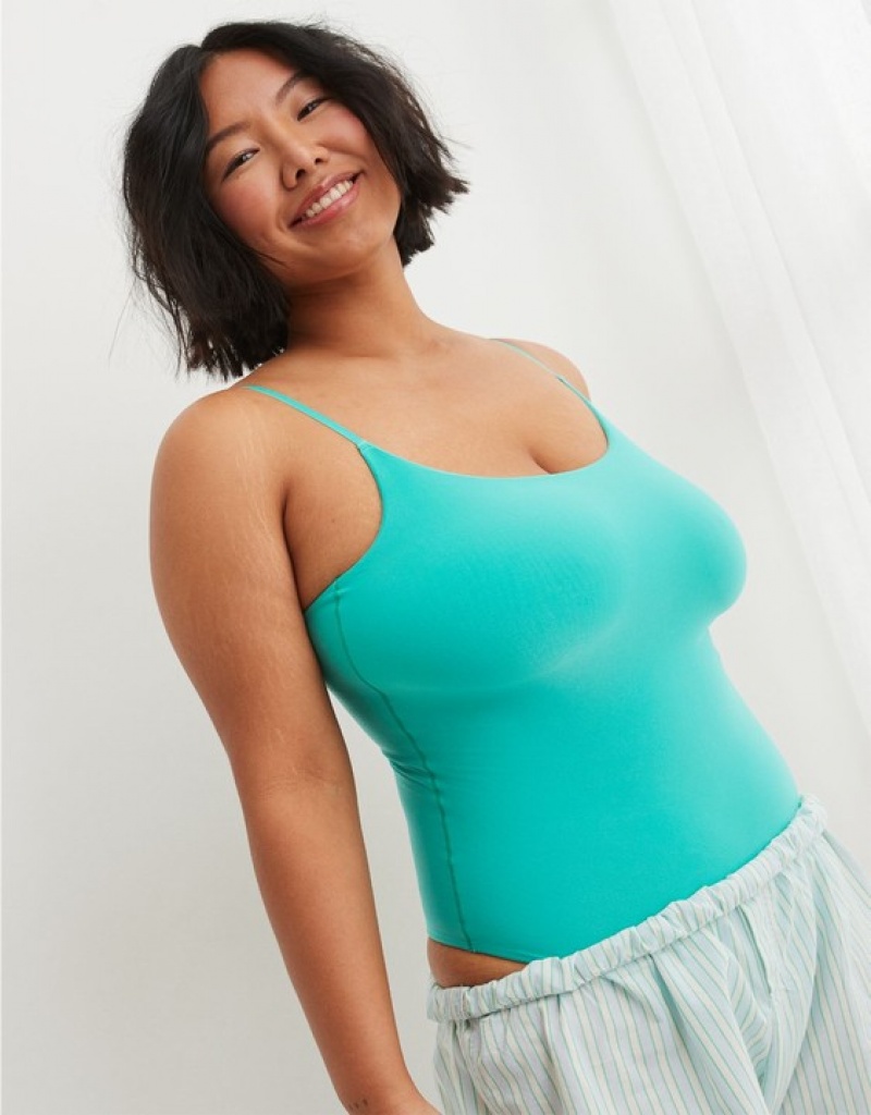 Aerie SMOOTHEZ Scoop Bras Turquoise | ERV-253671