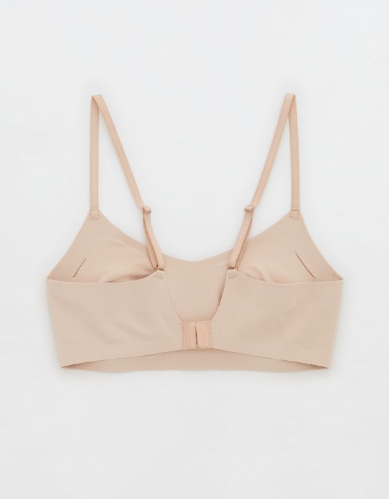 Aerie SMOOTHEZ Scooplette Bras Beige | LJU-789406