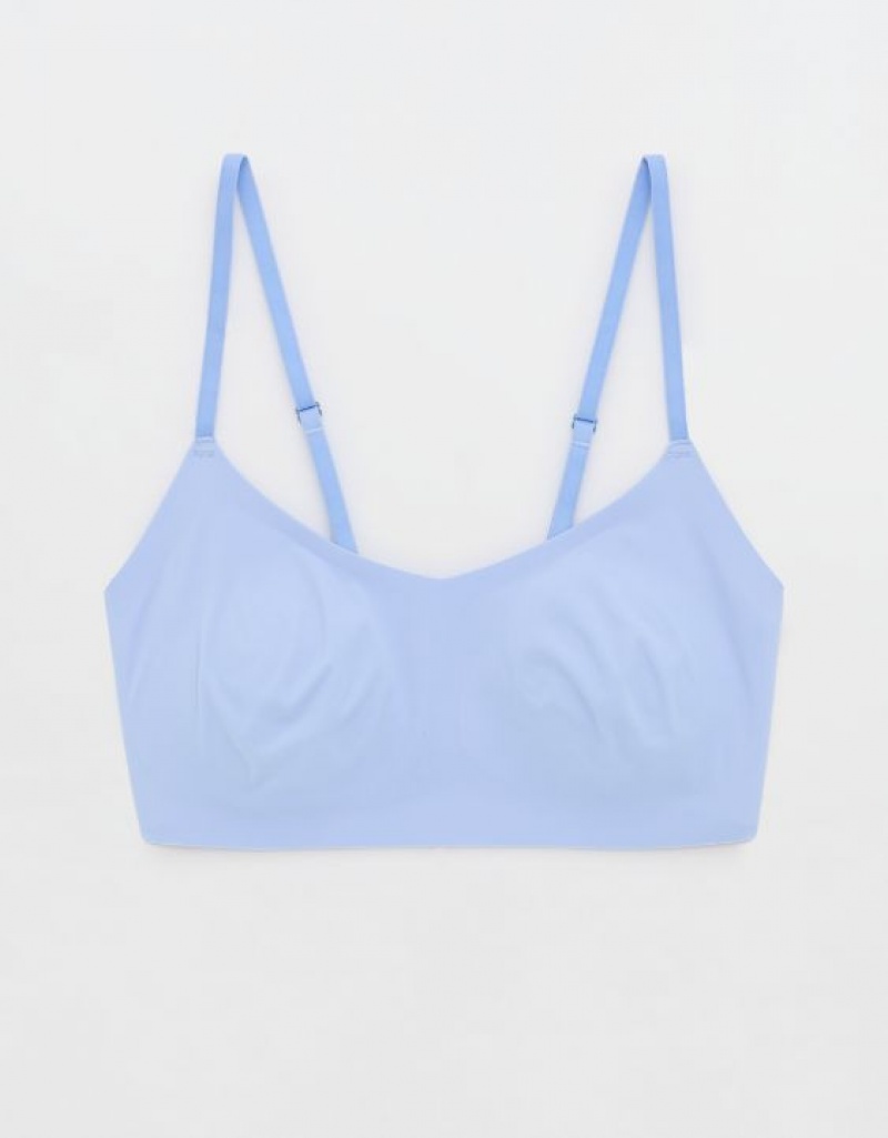 Aerie SMOOTHEZ Scooplette Bras Blue | BKM-869253